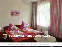 Tablet Screenshot of pension-leipzig-georgplatz.de